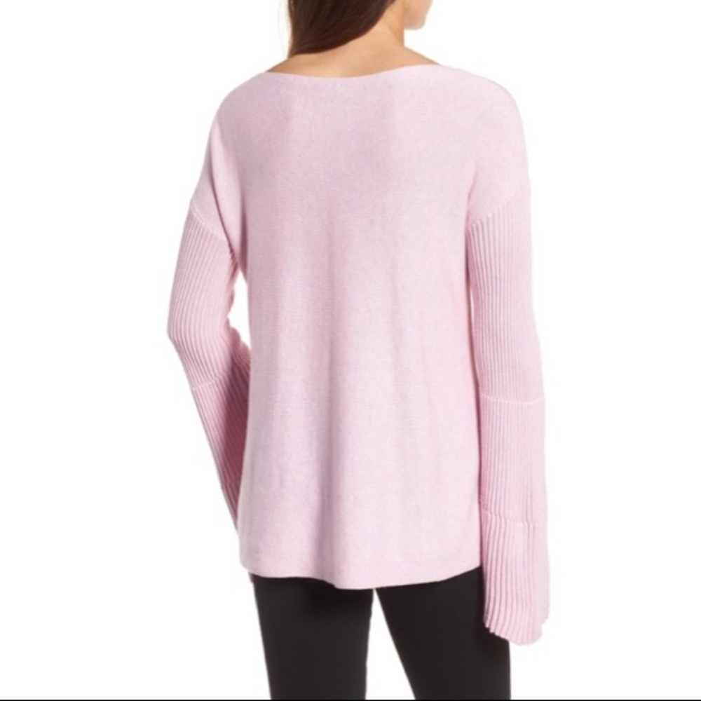 Vince Camuto Ribbed Bell Long Sleeve Pullover Sweater - Picture 3 of 11
